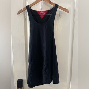 Vans Women's Black Tank Top With Hood